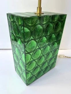 Pamono Italian Brass and Murano Glass Lamps by Roberto Giulio Rida, 2010s, Set of 2><noscript><img width=