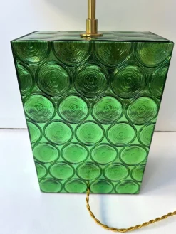 Pamono Italian Brass and Murano Glass Lamps by Roberto Giulio Rida, 2010s, Set of 2><noscript><img width=