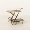 Pamono Italian Brass Bar Cart by Cesare Lacca, 1960s> Serving Bar Carts & Trolleys