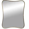 Sale Pamono Italian Brass Wall Mirror by Gio Ponti, 1960s