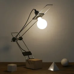 Pamono Italian Brutalist Travertine Lamp, 1970s> Table Lamps