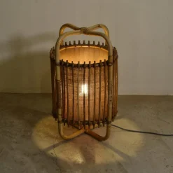 Pamono Italian Cane Table Lamp, 1960s><noscript><img width=