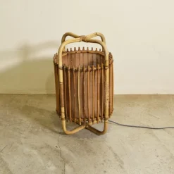 Pamono Italian Cane Table Lamp, 1960s><noscript><img width=