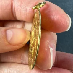 Best Pamono Italian Capricorn Zodiac 18k Yellow Gold Charm Pendant, 1970s