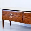 Online Pamono Italian Carrara Marble and Brass Sideboard, 1960s