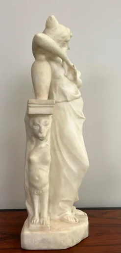 Outlet Pamono Italian Carrara Marble Sculpture of a Romantic Young Girl by Dante Zoi, Florence, 19th Century