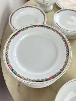 Discount Pamono Italian Ceramic Dishes, 1890s, Set of 70
