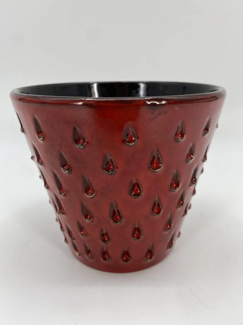 Pamono Italian Ceramic Fragola Flower Pot by Fratelli Fanciullacci, 1960> Garden Accessories