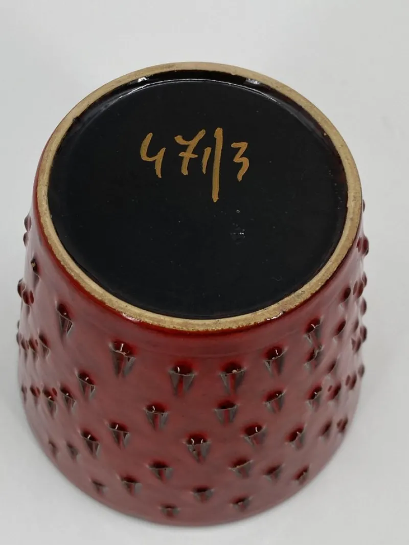 Pamono Italian Ceramic Fragola Flower Pot by Fratelli Fanciullacci, 1960> Garden Accessories