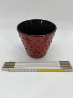 Pamono Italian Ceramic Fragola Flower Pot by Fratelli Fanciullacci, 1960><noscript><img width=