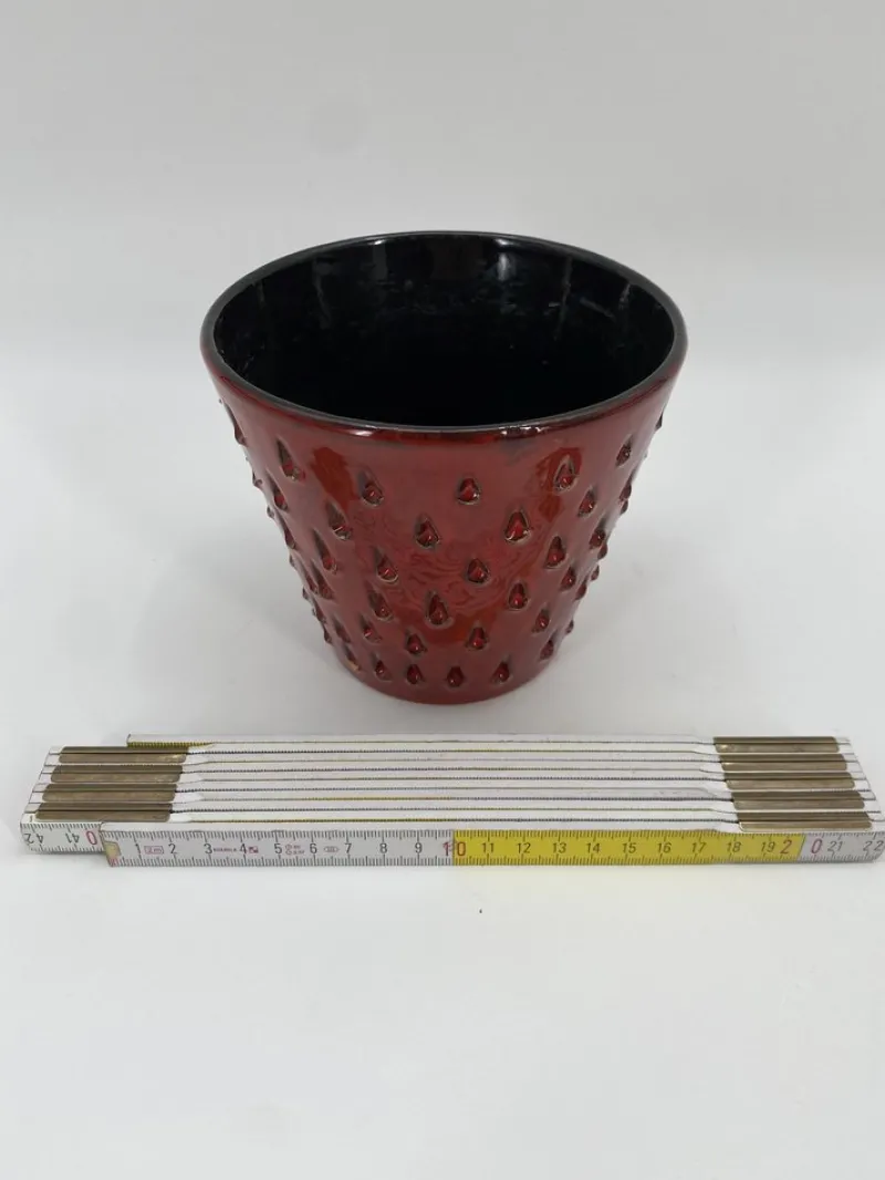 Pamono Italian Ceramic Fragola Flower Pot by Fratelli Fanciullacci, 1960> Garden Accessories