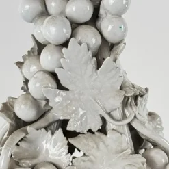 Pamono Italian Ceramic Fruit Topiary Sculptures attributed to Ceramica Nove, 1950s, Set of 2><noscript><img width=