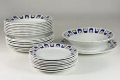 Hot Pamono Italian Ceramic Plates by Antonia Campi for Laveno, 1960s, Set of 26