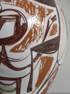 Online Pamono Italian Ceramic Vase by Elio Schiavon, 50s