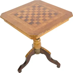 Pamono Italian Chessboard in Fruitwood, 1860s> Game Tables