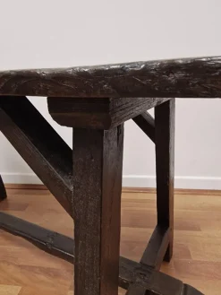 Discount Pamono Italian Chestnut Table, 19th Century