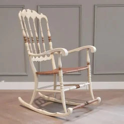 Pamono Italian Chiavarina Rocking Chair, 1950s> Rocking Chairs