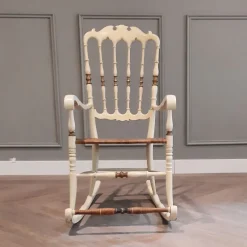 Pamono Italian Chiavarina Rocking Chair, 1950s> Rocking Chairs