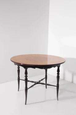 Sale Pamono Italian Chiavarino Table with Inlaid Wood, 1950