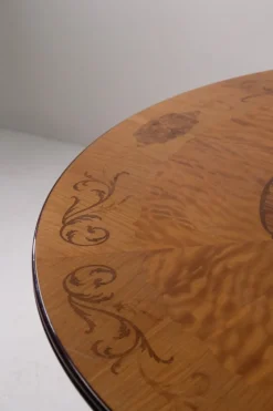 Sale Pamono Italian Chiavarino Table with Inlaid Wood, 1950