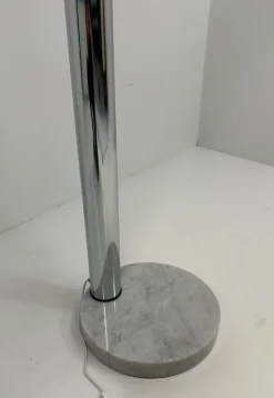 Pamono Italian Chromed Floor Lamp by Reggiani, 1970s><noscript><img width=