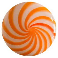 Pamono Italian Clear Amber Swirls Wall Sconce in Murano Glass by Simoeng> Wall Lights & Sconces|Wall Lights & Sconces