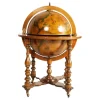 Pamono Italian Cocktail Bar Cart on Decorated World Map, 1950s> Serving Bar Carts & Trolleys