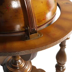 Pamono Italian Cocktail Bar Cart on Decorated World Map, 1950s><noscript><img width=