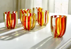 Sale Pamono Italian Cocktail Glasses in Murano Glass by Mariana Iskra, Set of 6
