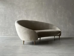 Pamono Italian Curved Sofa, 1950s><noscript><img width=