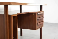 Pamono Italian Desk in Teak, 1960s><noscript><img width=