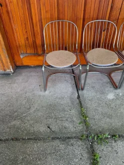 Pamono Italian Dining Chairs by Gastone Rinaldi, 1970s, Set of 4> Side Chairs & Dining Chairs