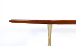 Pamono Italian Dining Table in Teak and Marble, 1960s><noscript><img width=