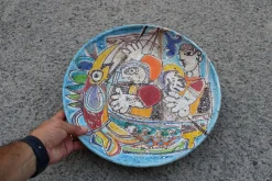 Pamono Italian Dish by Giovanni De Simone Pescatori, 1970> Serving Dishes