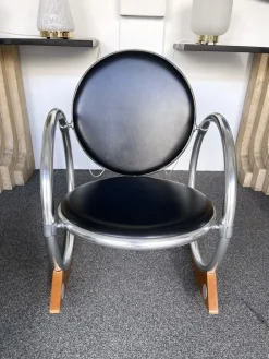 Pamono Italian Dondolo Rocking Chair by Verner Panton for Ycami, 1990s><noscript><img width=