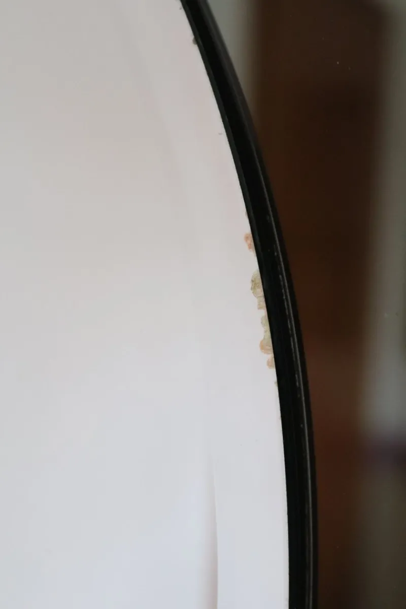 Pamono Italian Double Glass Wall Mirror with Brass Frame, 1970s> Mirrors