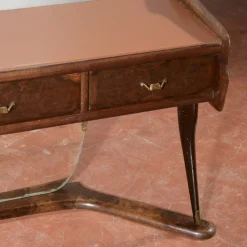 Online Pamono Italian Dressing Table with Wooden Mirror, 1960s