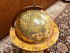Pamono Italian Drink Globe in Wood><noscript><img width=