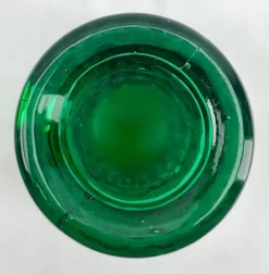 Pamono Italian Empoli Genie Bottle in Green Art Glass, 1960s><noscript><img width=