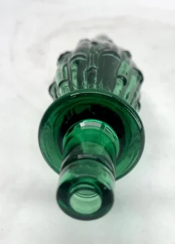 Pamono Italian Empoli Genie Bottle in Green Art Glass, 1960s><noscript><img width=