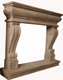 Pamono Italian Fireplace in Travertino><noscript><img width=