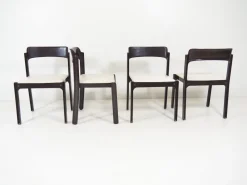 Pamono Italian Game Tables & 4 Chairs Set by Gio Ponti for Fratelli Reguitti, 1972, Set of 5