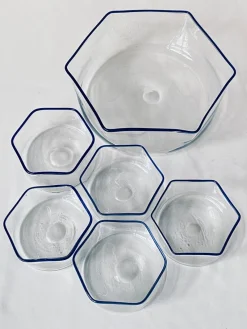 Pamono Italian Glass Bowls, Set of 6><noscript><img width=