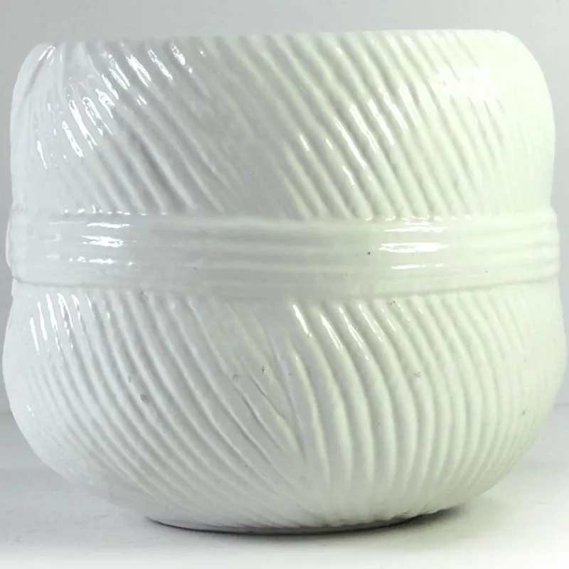Pamono Italian Glazed Ceramic Flower Pot, 1970s> Planters And Jardiniere