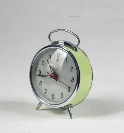 Clearance Pamono Italian Glazed Metal Alarm Clock from Helm, 1960s