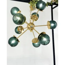Pamono Italian Gold Chandelier in Murano Glass by Simoeng><noscript><img width=