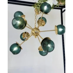 Pamono Italian Gold Chandelier in Murano Glass by Simoeng><noscript><img width=
