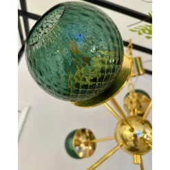 Pamono Italian Gold Chandelier in Murano Glass by Simoeng><noscript><img width=