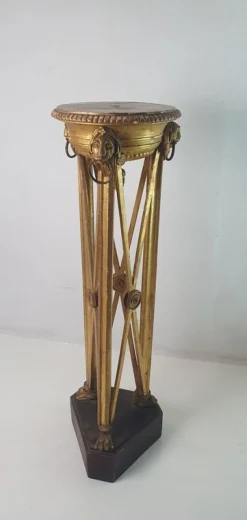 New Pamono Italian Guilded Gueridon Pedestal, 1750s
