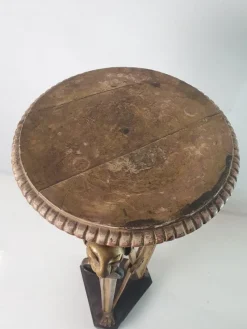 New Pamono Italian Guilded Gueridon Pedestal, 1750s